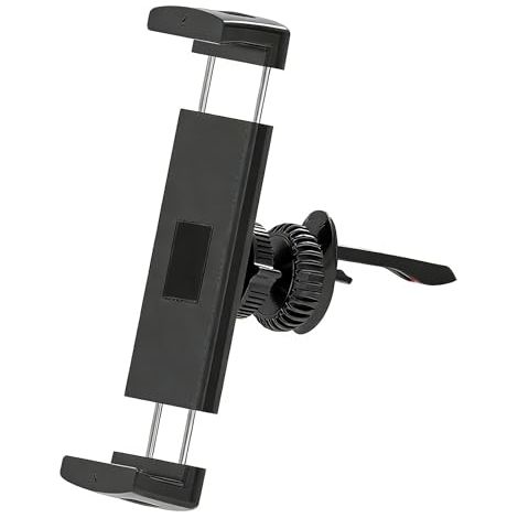 Soporte para tableta de coche, soporte giratorio de 360° para iPad, compatible con parabrisas y camiones de 7,8 a 19,5 pulgadas (negro)