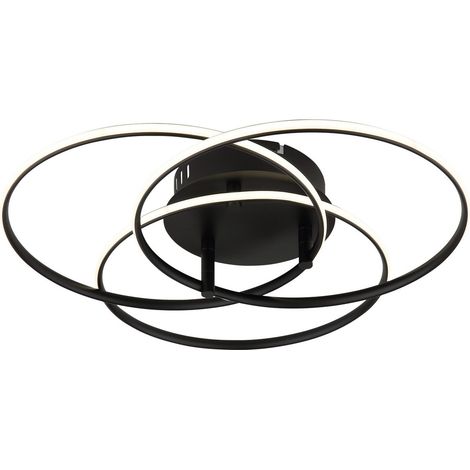 Globo - plafón - KOMBOS - negro - metal - Ø 46cm - LED - 67355-40 (1/5)