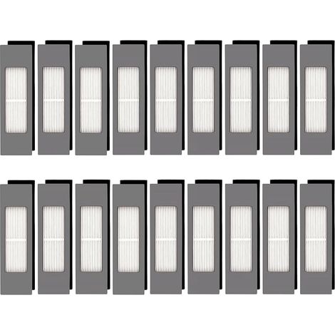 Filtros HEPA N10 frontales (18 unidades) para aspiradoras robóticas Ecovacs DEEBOT OZMO N10 N10 Plus 920 950 T8 AIVI Max T9 T5 N5 N7 N8+ N8 Pro Plus (1/5)