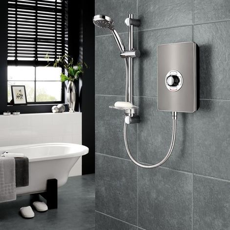 Triton Aspirante Electric Shower - Gun Metal 9.5kW (1/9)
