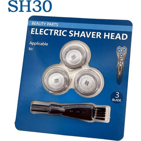 Lames SH30/50, lot de 3 avec joint d'étanchéité, compatibles avec les têtes de rechange des rasoirs S5000 et S1000 (1/4)