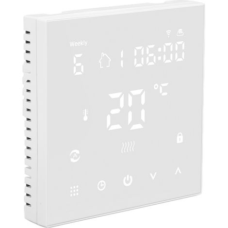 Intelligenter digitaler Thermostat mit Touchscreen, Sprachsteuerung per App und WLAN-Anbindung für Haushalte (90–240 V) (1/5)