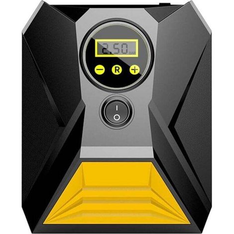 Gonfleur de pneu de voiture, compresseur d'air portable, pompe à pneu de voiture pour voitures, vélos, motos (1/4)