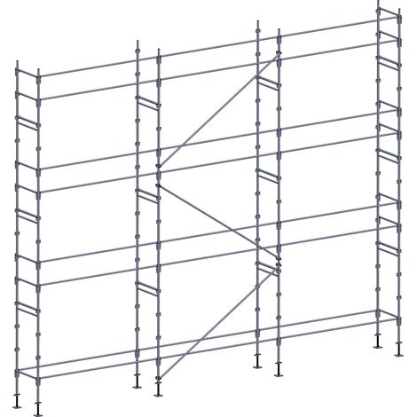 Echafaudage façadier 80 m² lisses
