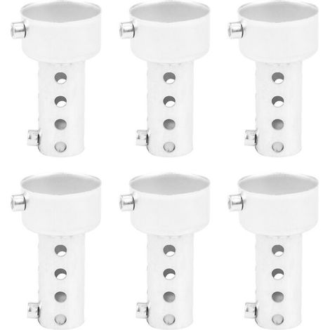 Convient pour 6 inserts de silencieux d'échappement de moto argentés, 42 mm x 80 mm. (1/3)