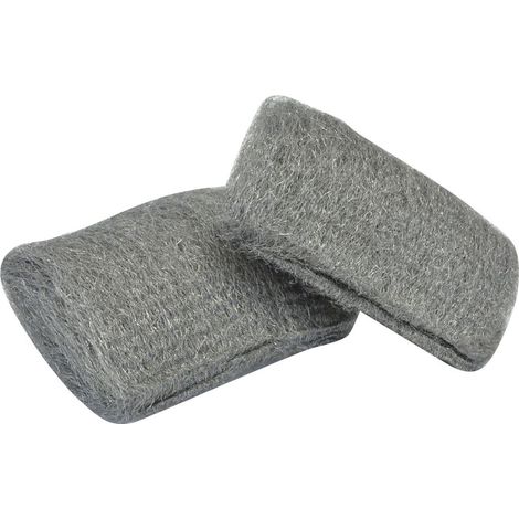 Nespoli Stahlwolle-Handpads Feinheitsgrad 2, 2 Stück Schleifwerkzeug & -papier