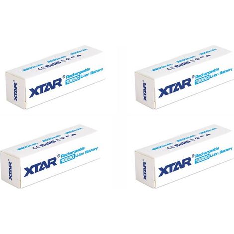 .4 Batterie rechargeable Li-ion 3500mAh Xtar 18650 3.7v avec protection.
.avec boite de protection.