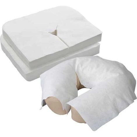 Housses de protection pour appuie-tête de tables de massage, paquet de 100