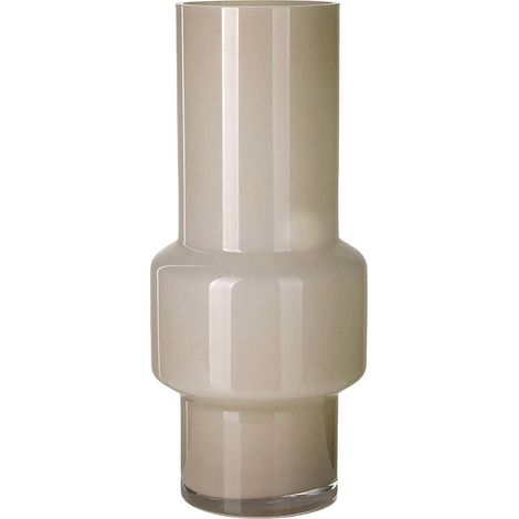 Vase beige en verre au design élancé - beige (1/2)
