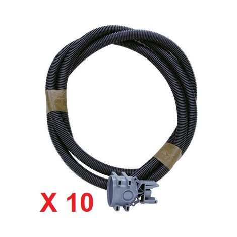 Lot de 10 gaines ICTA Ø 20mm grise longueur de 3m15 avec boitier tubé banche SIBTOP SIB P02020 (1/3)