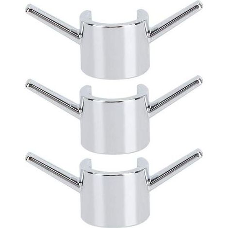 3 Pcs Crochet Suspendu Galvanoplastie Salle De Bains Douche Tringle Crochets Cuisine Robinet D'eau Crochet Accessoires (1/4)