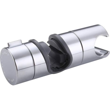 Support Douche 18-25mm Diamètre Support Douchette Salle de Bain Accessoires Colonne de Douche Réglable Remplacement Support de Pommeau de Douche ABS Chromée, PB4-CH (1/4)