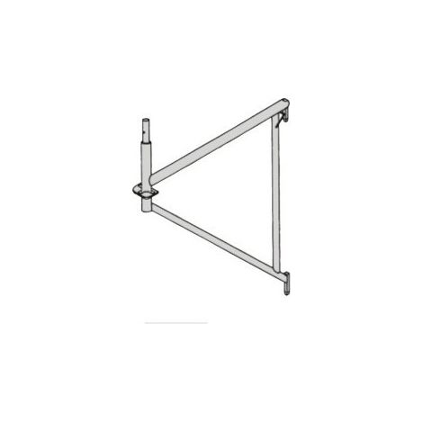 Altrad – Console de déport 0,65m en acier galvanisé – Compatible échafaudages Multivit – Fixation sécurisée pour chantiers en hauteur - N1769