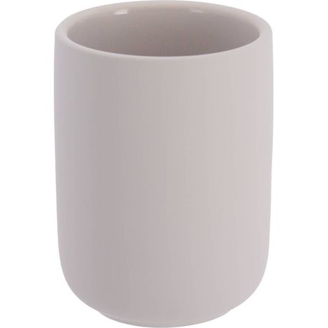 Vaso gres efecto goma 300 ml - gris claro - Tendance (1/2)
