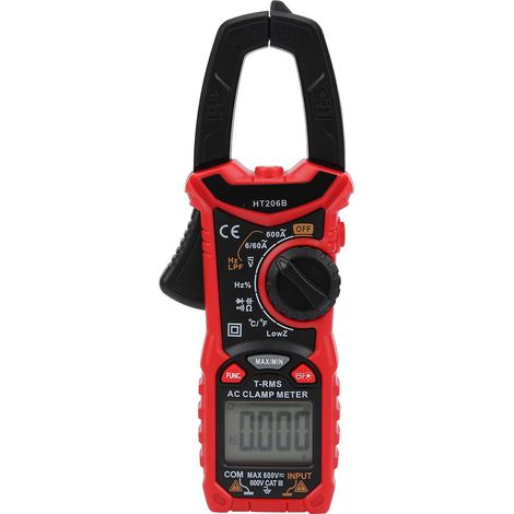 Pince multimètre numérique précis testeur de tension et courant outil de réparation électricien AC/DC HT206B (1/5)
