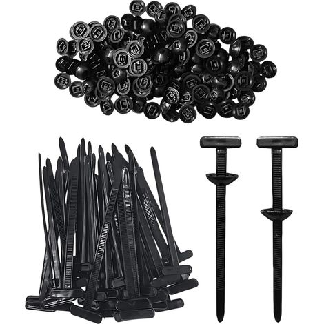 150, Attache Cable, Serre Cable, Serre Cable Plastique, Durable, Facile à Utiliser, Attache, Adapté à La Fixation des Ailes, Au Regroupement des Câbles (1/5)