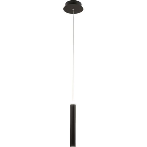 Suspension Simple Prado Noire De Fabas Luce - Led 6,5W Dimmable, Design Moderne (1/4)