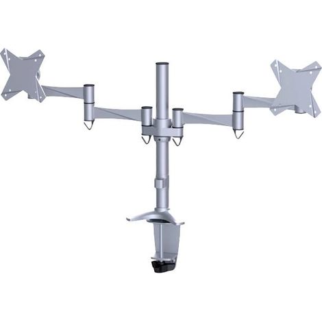 Support de table pour écran Neomounts FPMA-D1330DSILVER 25,4 cm (10") - 68,6 cm (27") réglable en hauteur, inclinable, mobile, rotatif argent X93053 (1/2)