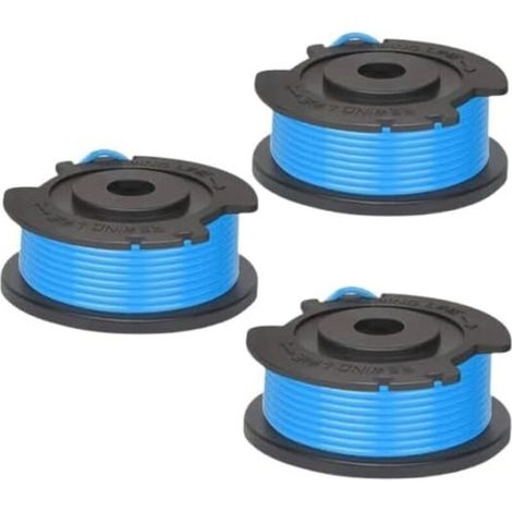 Bobines de fil compatible avec Greenworks 24V Coupe-bordures G24LT/G24LT25/G24LT28/G24LT30M (3 pièces