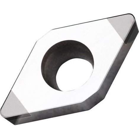 Drehwendeschneidplatte ISO DCGW 11T308S01020B:TB310 D. 4,5mm Silber-Schwarz (1/2)