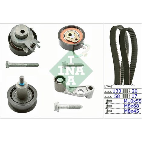 Zahnriemensatz VW Caddy III ab 03 1.4 16V
