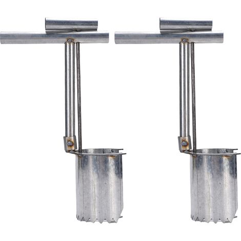 Toivize-Planteur à Bulbes - Acier Inoxydable - Ergonomique 30-38,5cm - Lot de 2 Outils de Jardinage pour Plantation et Transplantation (1/5)