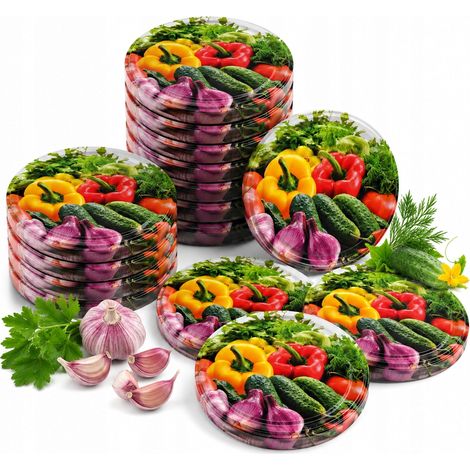 Tapas para tarros fi100, tapa para tarros de 3 l, 4 l y 5 l, resistentes a verduras, 10 unidades. (1/5)