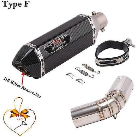 Slip On Para Suzuki V-strom 1050 Dl1050 2020 2021 Sistema De Escape De Motocicleta Conexin De Tubo De Enlace Medio Modificado Silenciador De 51mm( Type F) (1/5)