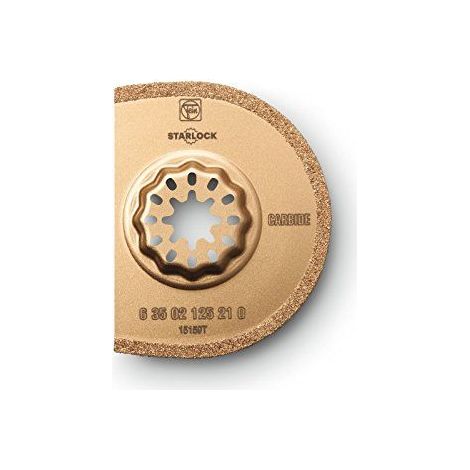 FEIN Lame a concretion carbure, 1 Pce, 75 mm, Largeur de coupe env. 1,2 mm., Porte-outil SL, Segmentee, ideale pour les travaux dans les coins et sur les aretes sans chevauchement.