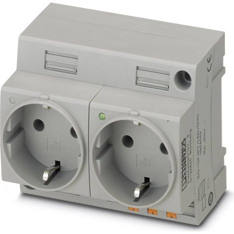 Prise double Phoenix Contact EO-CF/PT/LED/DUO 804049 1 pc(s)