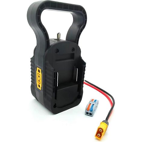 Adaptateur 2 en 1 pour voiture jouet électrique compatible avec 18 piles, double sortie de tension, avec fusible et borniers, compatible avec les voitures jouets à monter soi-même. (1/5)