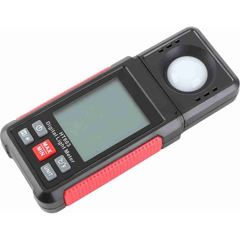 Luxmètre numérique écran LCD rétroéclairé fonction maintien des données mesure d'éclairement (1/5)