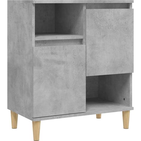 Credenza cassettiera mobile contenitore organizer cucina soggiorno salotto 60 x 35 x 70 cm legno ingegnerizzato grigio 020031983