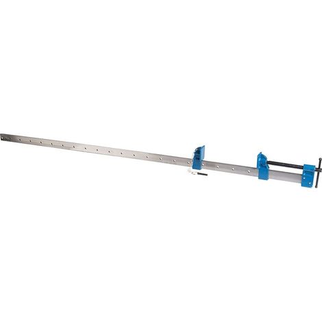 Silverline – Serre-joint dormant 1200 mm – Acier étiré dentelé – Force de serrage élevée – Sabots en fonte – Réglage rapide