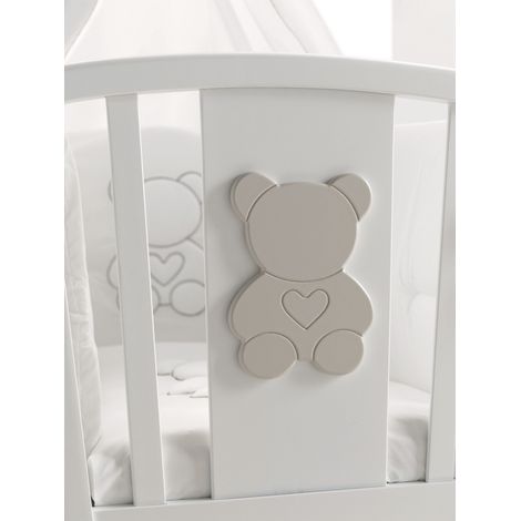 Lettino Funky Azzurra Design Bianco letto per neonati sponde regolabili vernici atossiche bambini camera da letto cameretta (1/3)