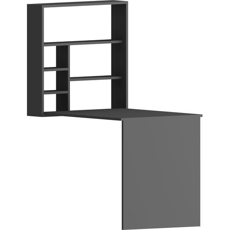 Scrivania in legno "Sedir" - 90 x 59 x 154 cm - Antracite