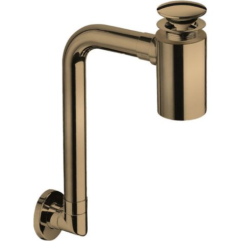 Siphon gain de place bonde u&d ac trop plein or rose brosse - CRISTINA ONDYNA BUS33334P