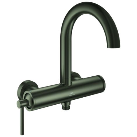 Einhand-Wannenbatterie Atrio 24367 Wandmontage satin graphite (1/2)