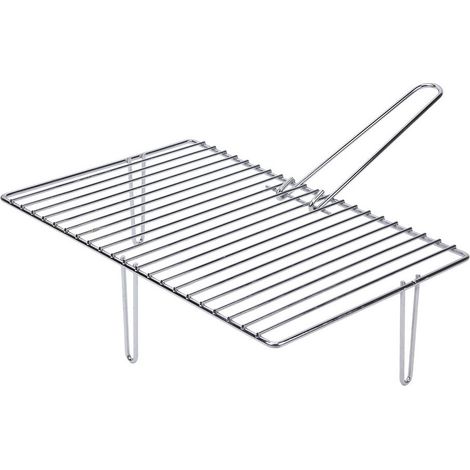 Verzinkter Grill mit 3 Beinen für Kamine, 46,6 x 28 cm