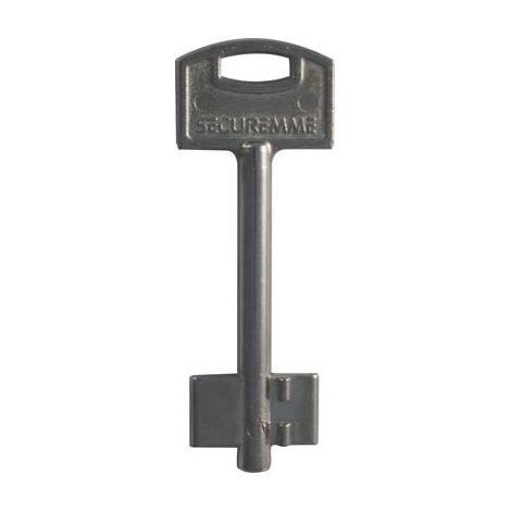 CHIAVE DOPPIA MAPPA SECUREMME - OTTONE NICHELATO- 5 pezzi