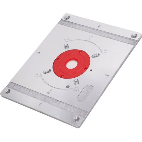 Einlegeplatte aus Aluminiumlegierung für Frästische, multifunktionale Ablage für Oberfräsen, Fräsmaschinen und Graviermaschinen, Holzbearbeitungswerkbank (1/5)