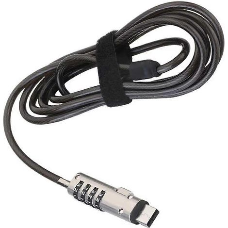 Flexible Diebstahlsicherung für den USB-Anschluss von Laptops, mit Schaumstoffflicken und digitaler Nummerierung. (1/5)