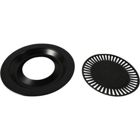Poêle à barbecue coréenne antiadhésive en fer – Diamètre 32 cm – Résistante à la rouille – Design à deux couches sans fumée