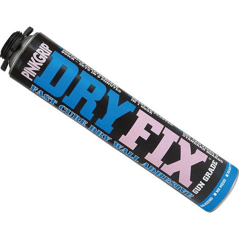 Everbuild Pinkgrip Dry Fix Fire-Resistant and Plasterboard Wall Adhesive Foam, 750ml