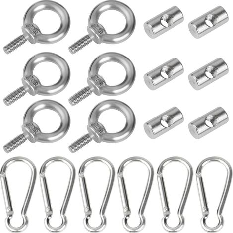 Auvent Rail, 8pcs 6mm 304 Crochets auvent inoxydables, Kit de blocage en bout de caravane, pour caravane, camping-car (1/5)