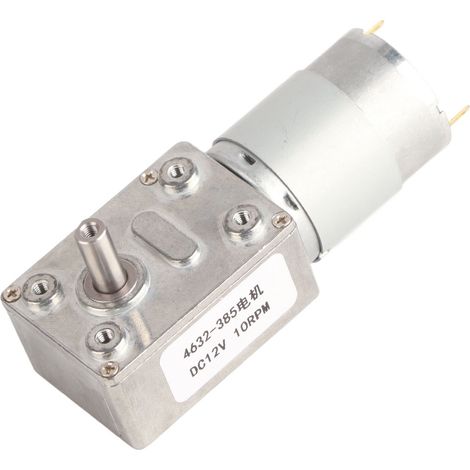 Moteur à réduction CC 10 tr/min 4632‑385, turbine à engrenage à vis sans fin autobloquante en laiton et aluminium, pour ouvre-fenêtre 12 V (1/5)