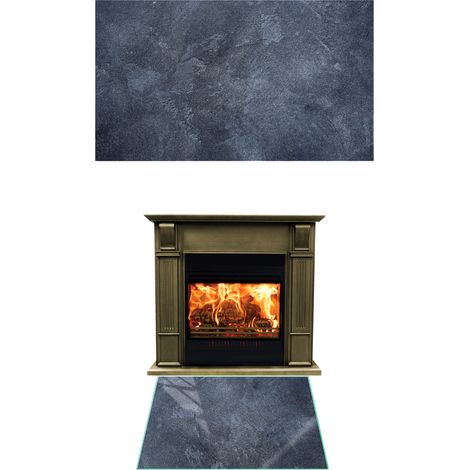 CHIMENEA DE CRISTAL TEMPLADO DIMENSIONES DE LA BASE 52x35cm GRAPHICS STONE (1/5)