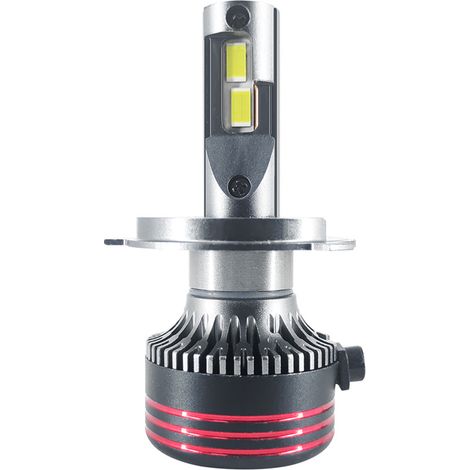 Ampoule LED haute luminosité M8pro 120 W à faisceau concentré - H4 [Prix unitaire] - Blanc pur 6000 K