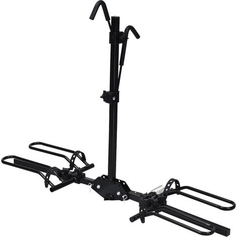 Foldable 2-bike Hitch Mount Rack Platform Style Bicycle Carrier Fits Vehicles (1/5)