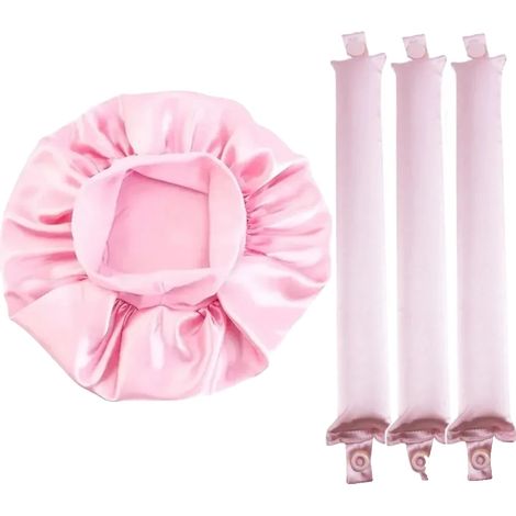 Stelo ad anello senza calore, materiale in schiuma, comodo per l'uso notturno, confezione da 4 pezzi rosa (1/2)
